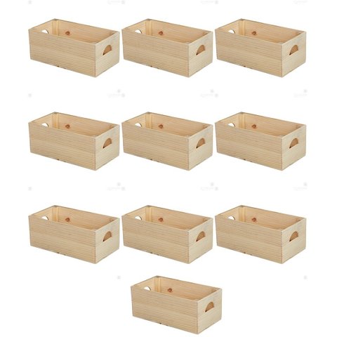 Jogo de Caixotes Multiuso 10 Unidades Média