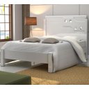 Ver imagem 1 de Cama Casal Quarto Luiza Ajustavel Com Pés Centrais Branco