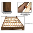 Ver imagem 3 de Cama Casal Quarto Luiza Ajustavel Com Pés Centrais Branco