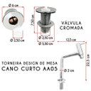 Ver imagem 3 de Kit Cuba Quadrada T.AA05 Sifão Engate e Valvula ABS
