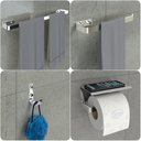 Ver imagem 1 de Kit Acessórios Para Banheiro Inox e Cromado 4 Peças MAX