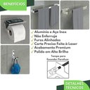 Ver imagem 2 de Kit Acessórios Para Banheiro Inox e Cromado 4 Peças MAX