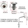 Kit Cuba Quadrada T.AA05 Sifão Engate e Valvula ABS - 2