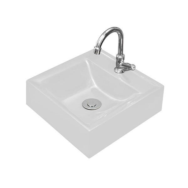 Kit Cuba Quadrada T.CA04L Sifão Engate Valvula Click - 2