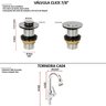 Kit Cuba Inspira T.CA04L Sifão Engate Valv. Click - 2