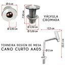 Ver imagem 3 de Kit Cuba Quadrada Torneiro AA05 Valvula ABS