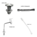 Ver imagem 2 de Kit Cuba Lisboa Torneira AA05 Sifão Engate e Valvula ABS