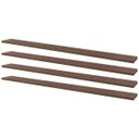 Ver imagem 1 de Kit 4 Prateleiras 80 x 20cm Nogal Suporte Invisível