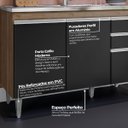 Ver imagem 5 de Balcão Gabinete Cozinha 120cm Pia sem Tampo Mdp Freijó Preto