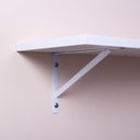 Ver imagem 4 de Kit 2 Prateleiras 80 x 25cm Branca Com Mão Francesa