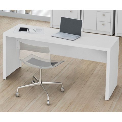 Mesa para Escritório Computador Escrivaninha Me 4109 - Tecno Mobili Branco