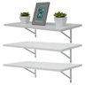 Kit 3 Prateleiras 80 x 30cm Branca Com Mão Francesa - 1