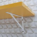 Ver imagem 4 de Kit 2 Prateleiras 80 x 30cm Amarela Com Mão Francesa