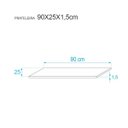 Ver imagem 3 de Kit 3 Prateleiras 90 x 25cm azul Com Mão Francesa