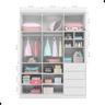 Guarda Roupa com 3 Portas e 4 Gavetas Cleveland Branco - 4