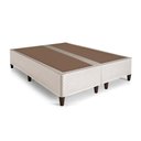 Ver imagem 1 de Cama Box Base Queen Clickbox Bordado White (158x198x28) - Herval