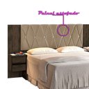 Ver imagem 2 de Cabeceira Casal Queen Ou King com Mesa Cabeceira Florida Carmolar