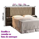 Ver imagem 4 de Cabeceira Casal Queen Ou King com Mesa Cabeceira Florida Carmolar