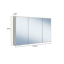 Ver imagem 3 de Espelheira para Banheiro com 3 Portas 100,5cm Lavinia Arenas