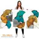Ver imagem 3 de Kit 3 Quadros Retangulares - Trio Folhas Ginkgo