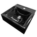 Ver imagem 1 de Kit Cuba Quadrada Sobrepor Banheiro com Valvula Click Inox