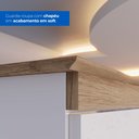 Ver mais imagens de Conjunto Quarto de Bebê Berço Mini Cama com Cantos Arredondados e Detalhes Usinados + Cômoda Branco/Jequitibá HP Aconchego