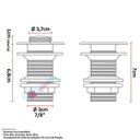 Ver imagem 3 de Kit Cuba Redonda Sobrepor Banheiro Com Valvula Click Inox