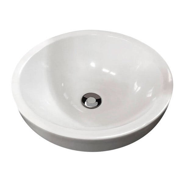 Kit Cuba Redonda Sobrepor Banheiro Com Valvula Click Inox - 1