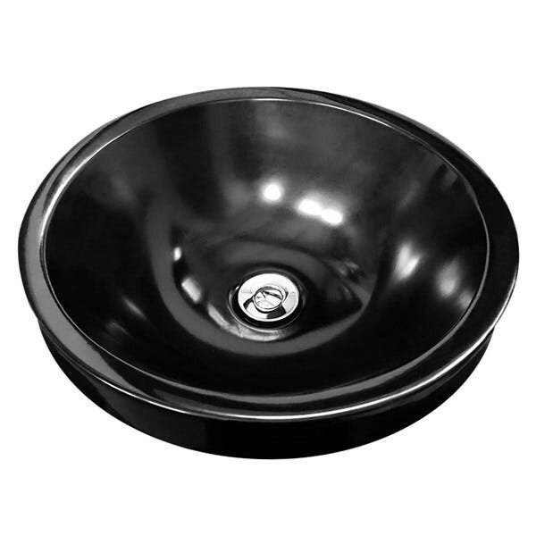 Kit Cuba Redonda Sobrepor Banheiro Com Valvula Click Inox - 1