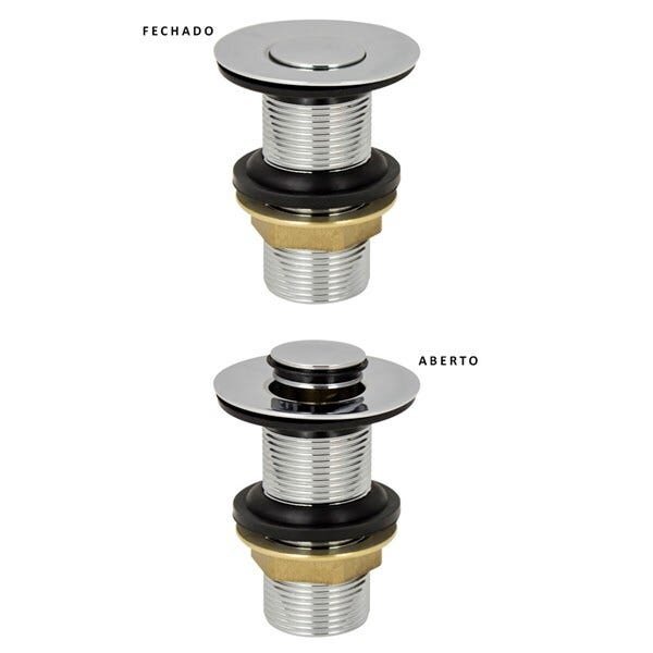 Kit Cuba Barcelona Sobrepor Banheiro Com Valvula Click Inox - 2