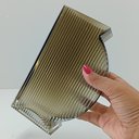 Ver imagem 3 de Vaso Decorativo Enfeite 20x12x6cm Vidro Cinza Marinella