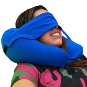 Almofada Good Plus -  cor azul - com máscara anexa