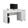 Mesa para Computador Notável Office Branco com Rodízios e Gaveta - 1