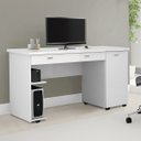 Ver imagem 2 de Mesa para Computador Notável Office Branco com Rodízios e Gaveta