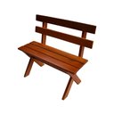 Ver imagem 2 de Conjunto Mesa 1m 2 Bancos e 2 Cadeiras Madeira Maciça Eucalipto