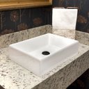 Ver imagem 1 de Cuba Pia para Banheiro Retangular Torino