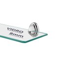 Ver imagem 2 de Porta Shampoo Banheiro Parede Base em Vidro 48cm