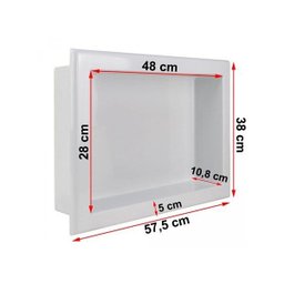 Nicho Banheiro Para Box de Embutir 50 x 30 - 3