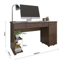 Ver imagem 3 de Escrivaninha Mesa para Computador Quarto Escritório Ariel