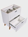 Ver imagem 4 de Gabinete para Banheiro 60cm Mdf Branco Milano - On Móveis