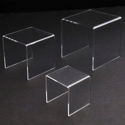 Prateleira Plataforma Acrílico Vitrine Decorativo Sala 3 Un - 3