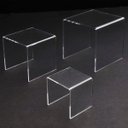 Ver imagem 3 de Prateleira Plataforma Acrílico Vitrine Decorativo Sala 3 Un