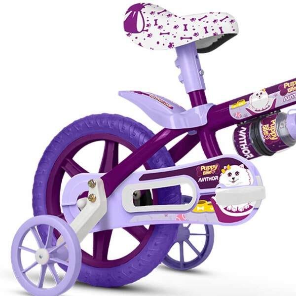Bicicleta Infantil Aro 12 Menina Nathor - Puppy Bike - 2
