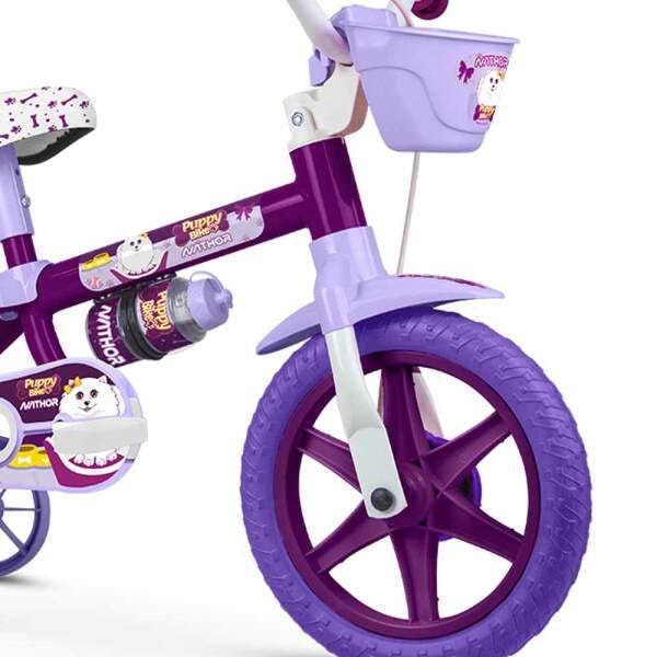 Bicicleta Infantil Aro 12 Menina Nathor - Puppy Bike - 5