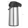 Garrafa Térmica Aço Inox Inquebrável Sem Ampola 1,9L Água Café Expressar Sanremo - 3