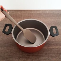 Colher de Silicone Para Cozinhar Colher Espátula Silicone Pão Duro Cinza - 6