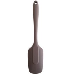 Colher de Silicone Para Cozinhar Colher Espátula Silicone Pão Duro Cinza - 4
