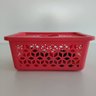 Cesto Com Tampa Caixa Organizadora De Plásticos Empilhável Coral - 4