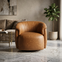 Ver imagem 1 de Poltrona Decorativa Roma Giratória em Courino Confortável Base 360 Graus Escritório Clínica Montada: