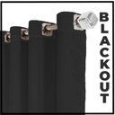 Ver imagem 5 de cortina blackout Paris bloqueia luz 7,00 x 2,90 sala preto